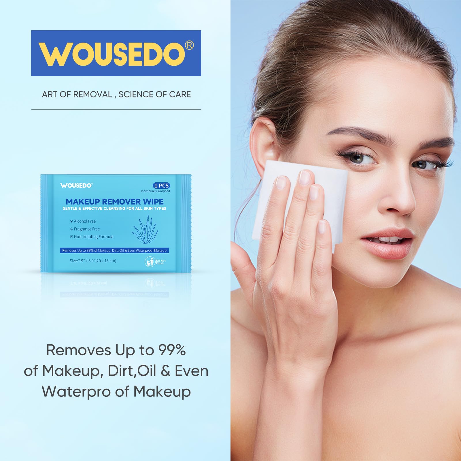 WOUSEDO textura suave de toallita para limpieza delicada