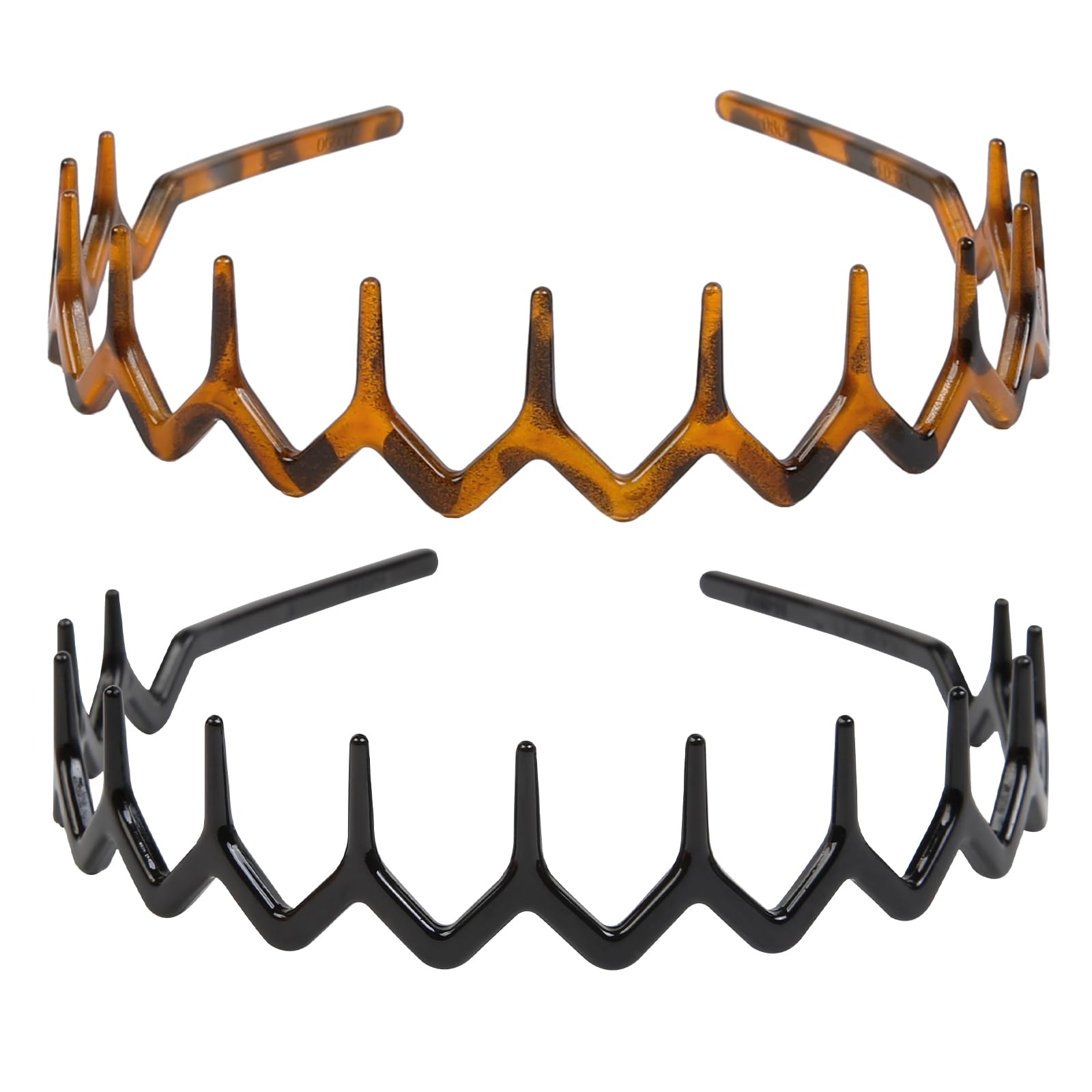 Banda con dientes para cabellos rizados de WOVOWOVO, cómodo.