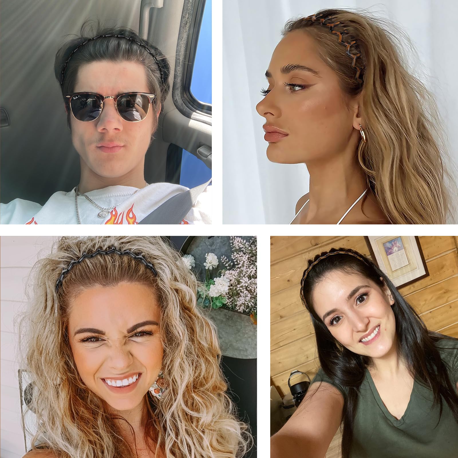 WOVOWOVO diadema uso diario para cabello recogido rápido.