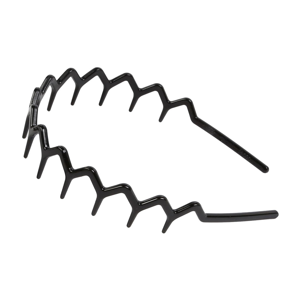 WOVOWOVO diadema zigzag con agarre sin deslizamiento para peinados estables.