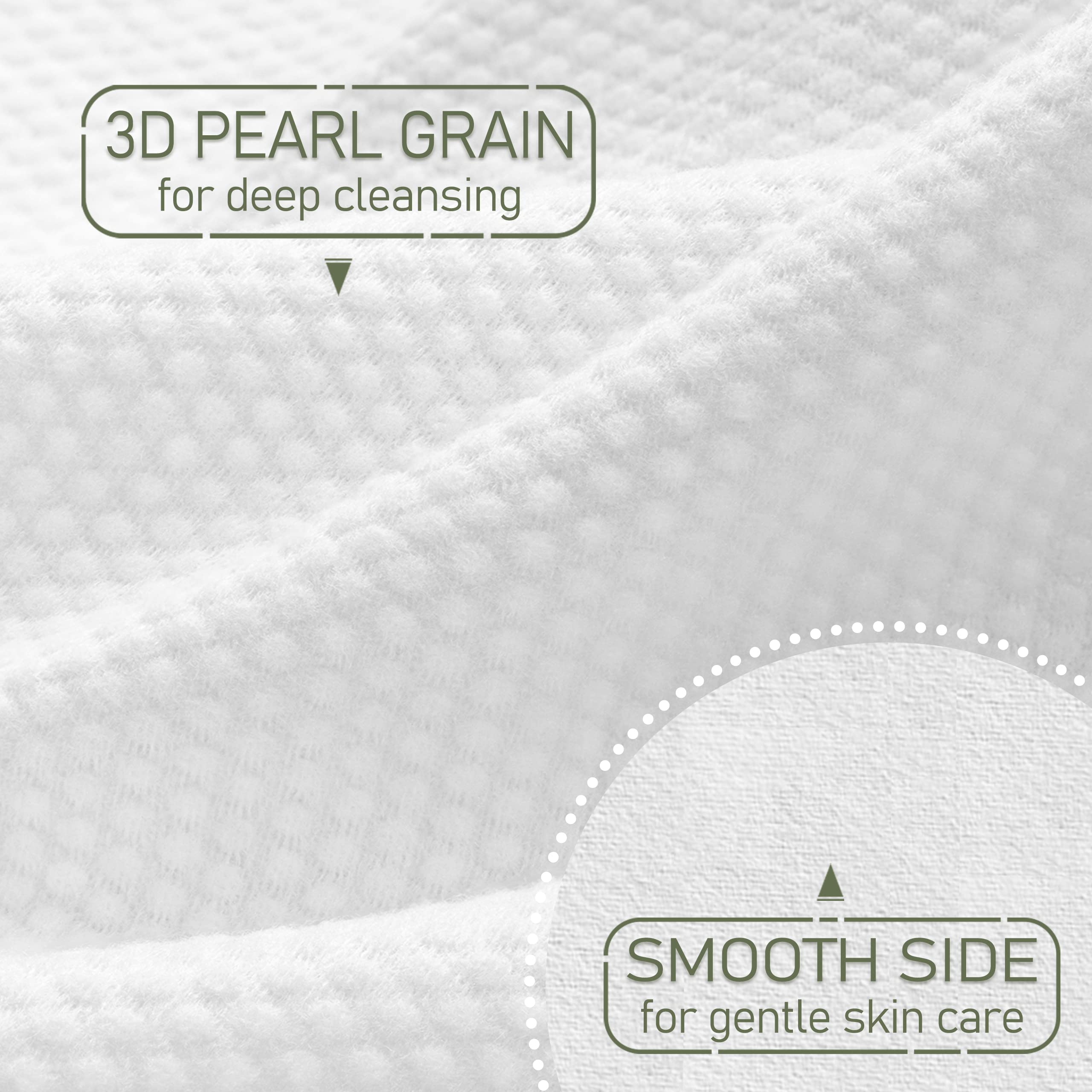 WOWOTEX toallas faciales desechables biodegradables 60 piezas para uso diario y viaje.