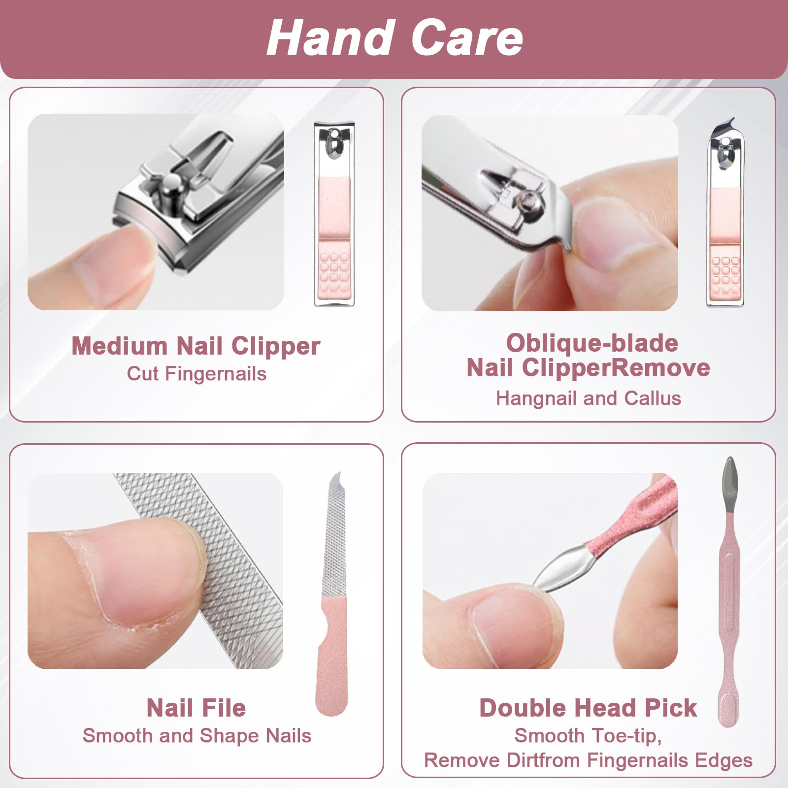 WOXVM limpiador de uñas, higiene segura para uñas limpias.
