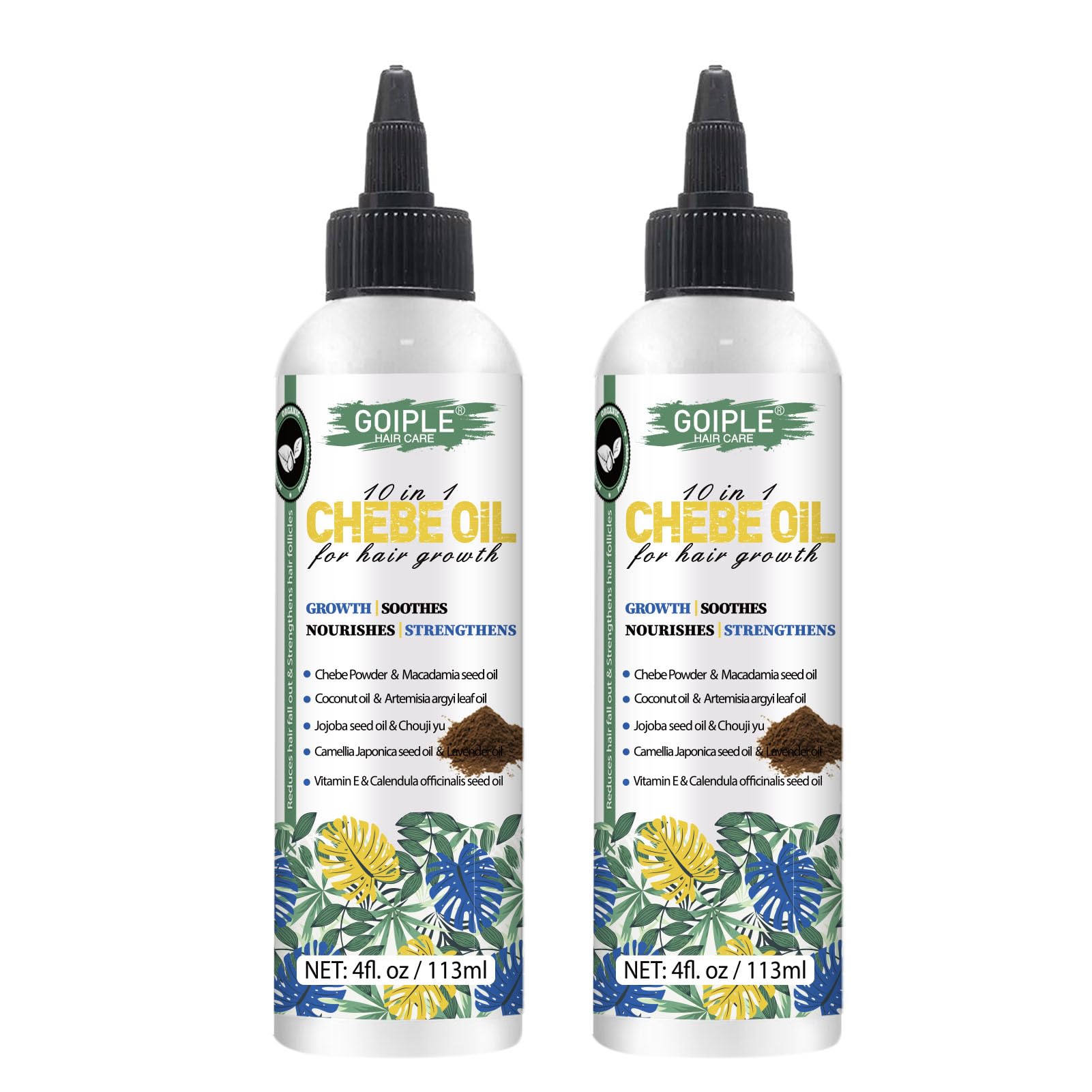 WOZUTUNT Chebe Oil bottle for scalp nourishment and shine.