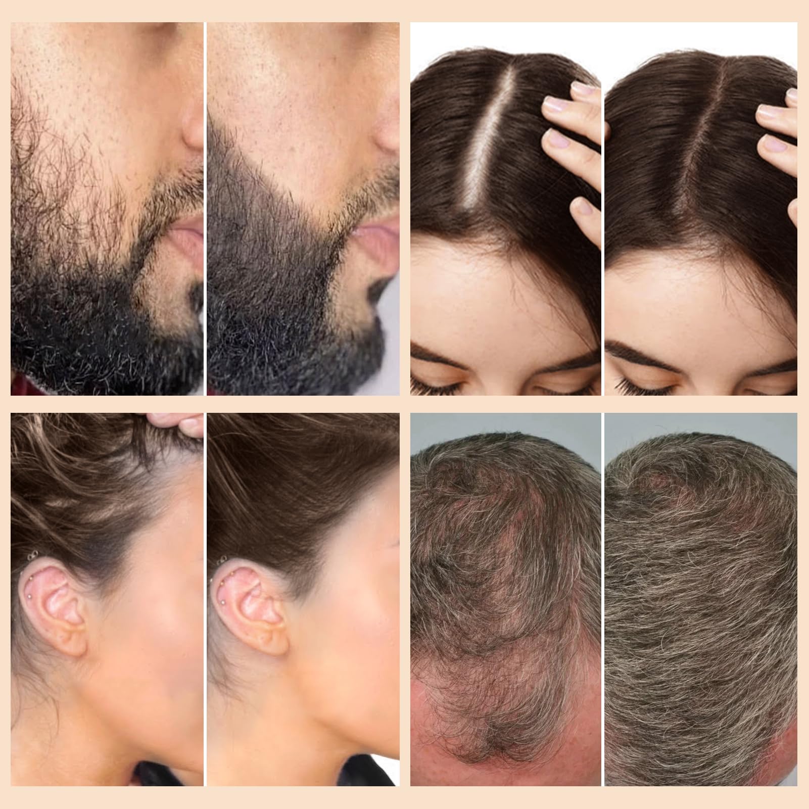 WOZUTUNT delineado natural de línea capilar para un look definido.