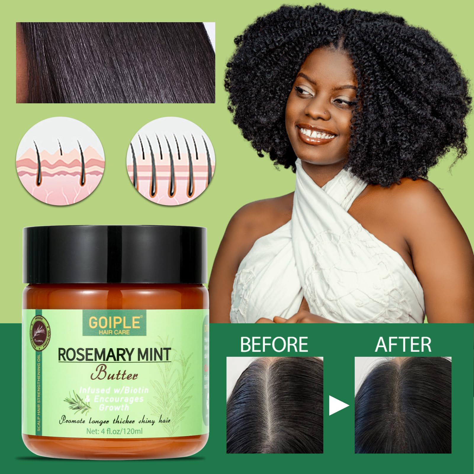 WOZUTUNT formula-natural con ingredientes organicos cuida el cabello.