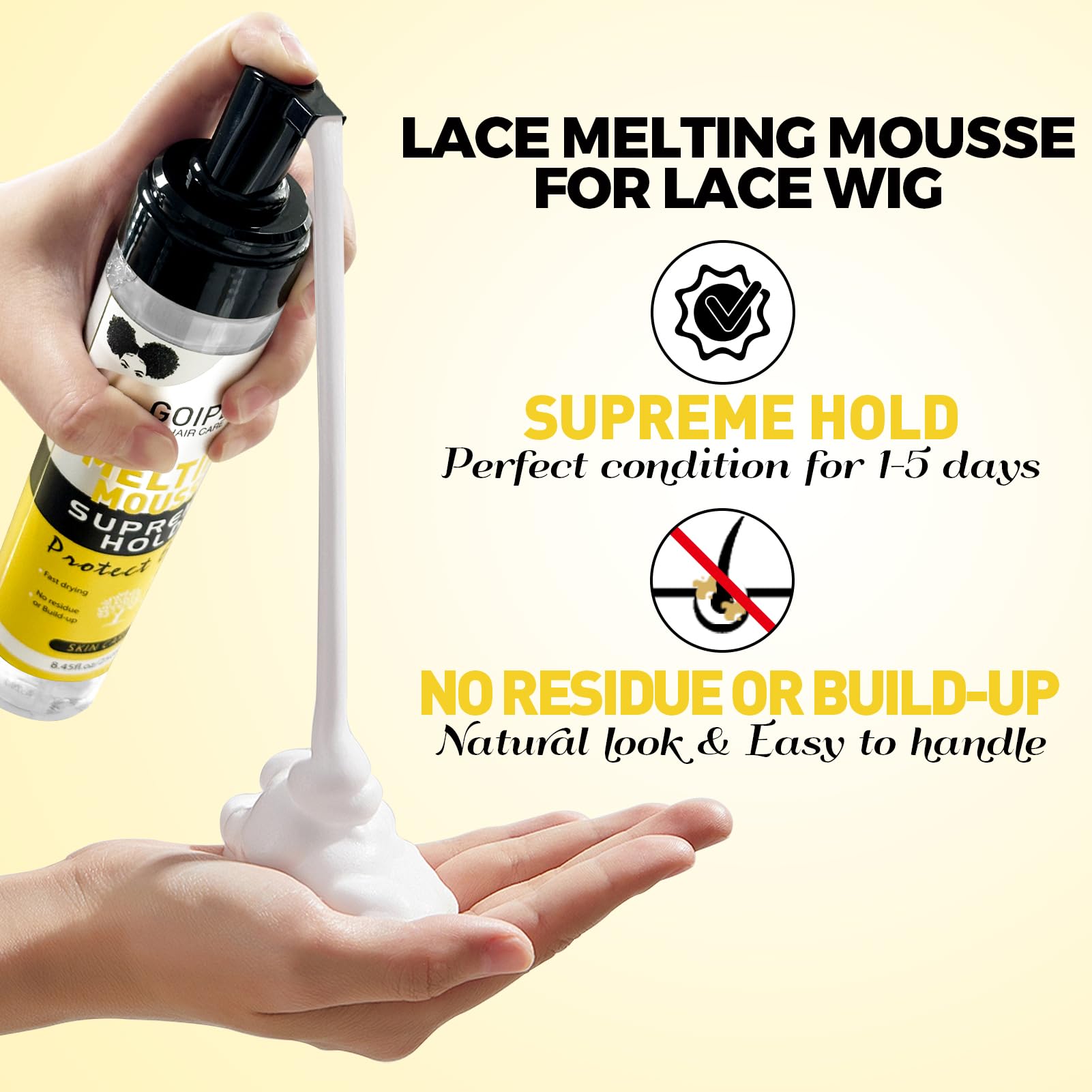 WOZUTUNT Mousse: secado rápido para una aplicación sin dificultades