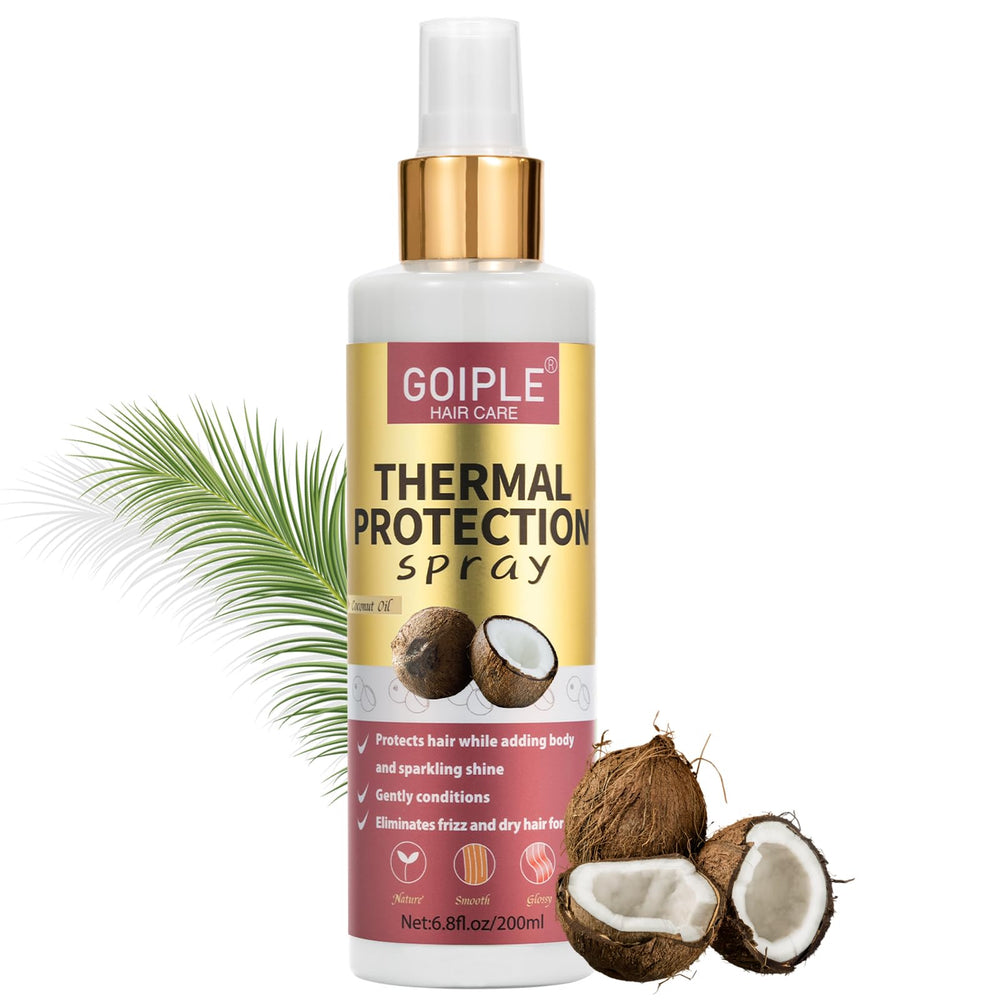 wozutunt protector térmico para cabello, botella: protege del calor durante el peinado diario