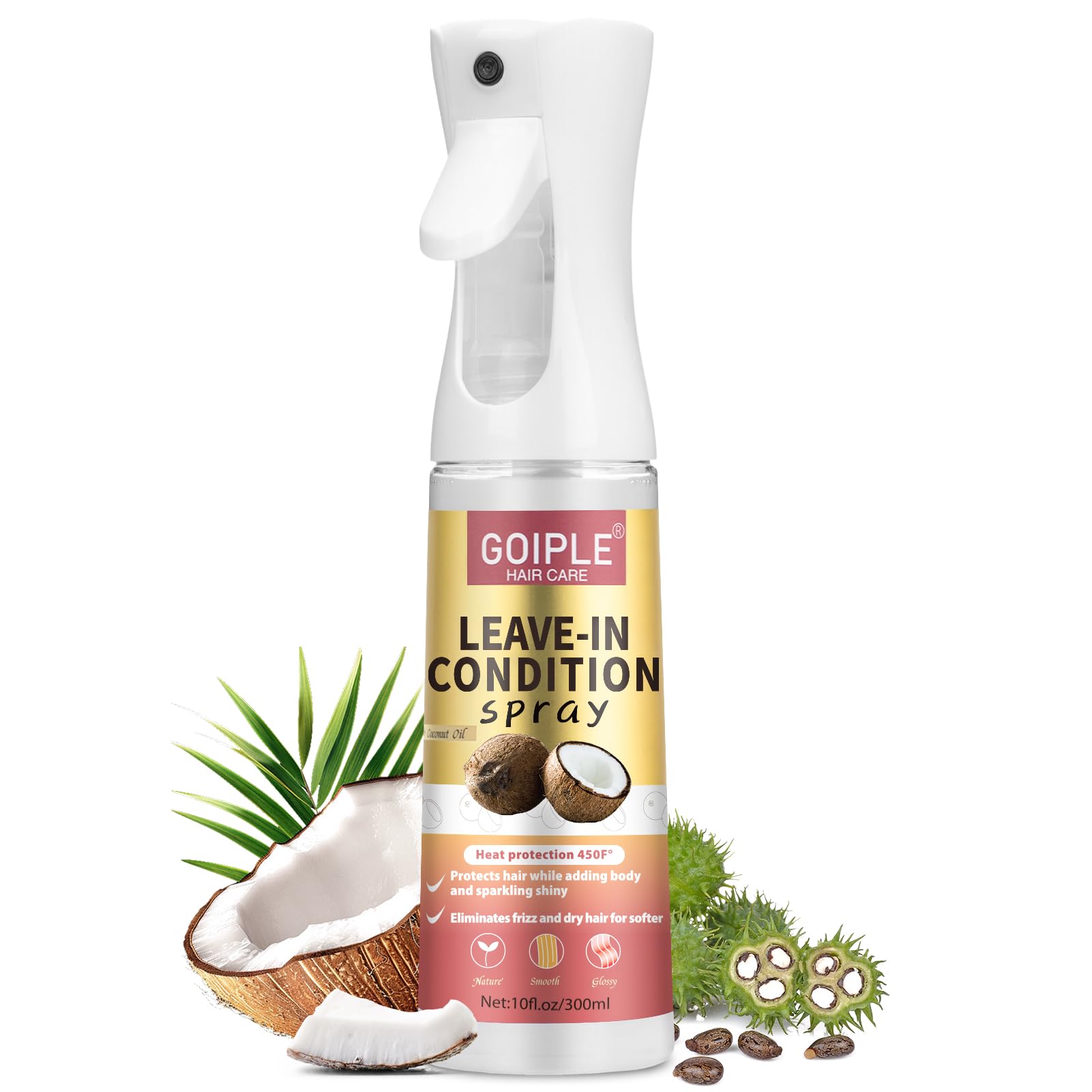 WOZUTUNT spray protección termica 450F para evitar daños por calor durante el peinado