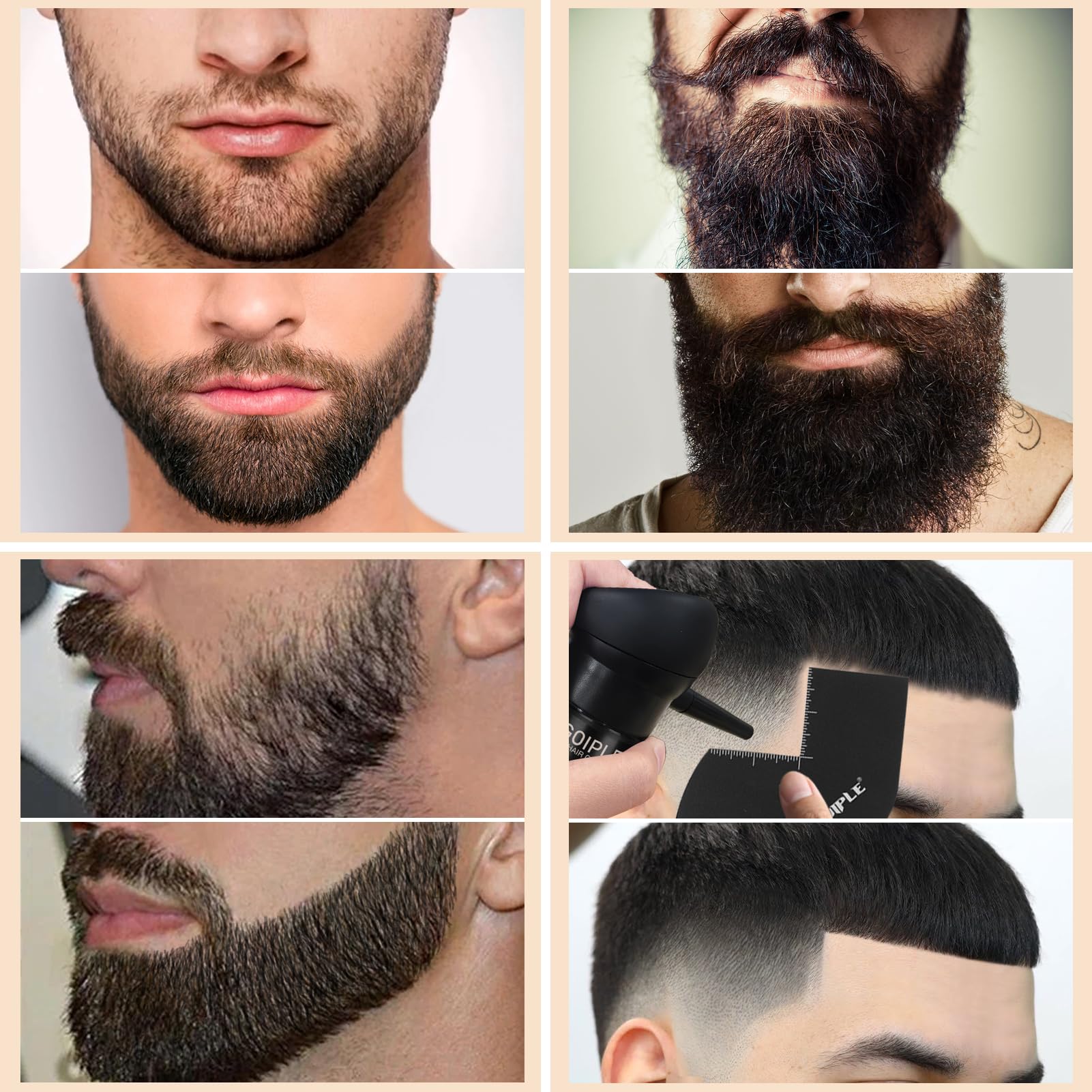 WOZUTUNT uso en barba para contornos definidos.
