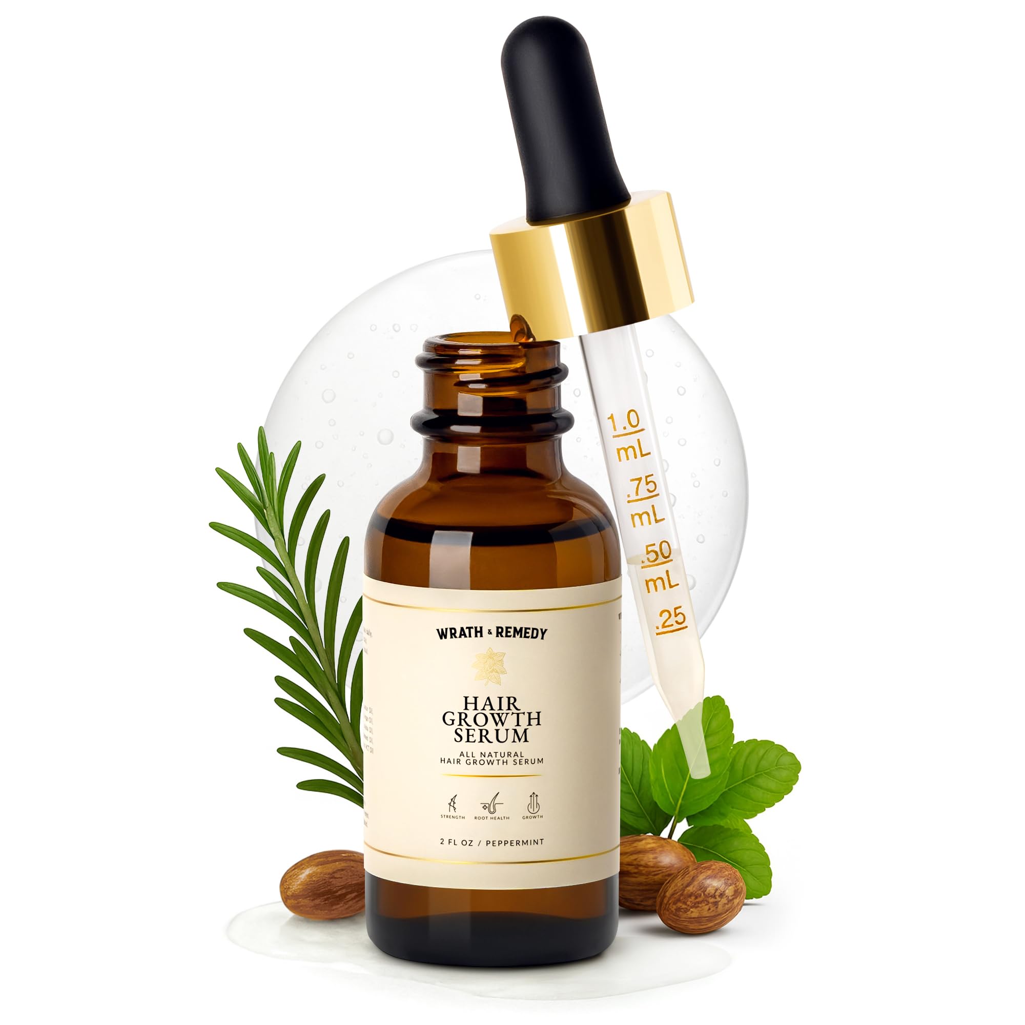 Wrath & Remedy Tricho10 bouteille-serum texture légère nourrissant le cuir chevelu