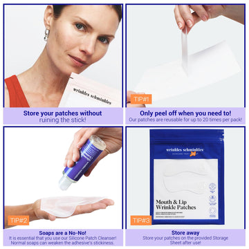 Wrinkles Schminkles pack dos pares: reutilizables para varias noches.