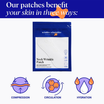 Parche Wrinkles Schminkles para cuello, uso nocturno, promueve piel más uniforme