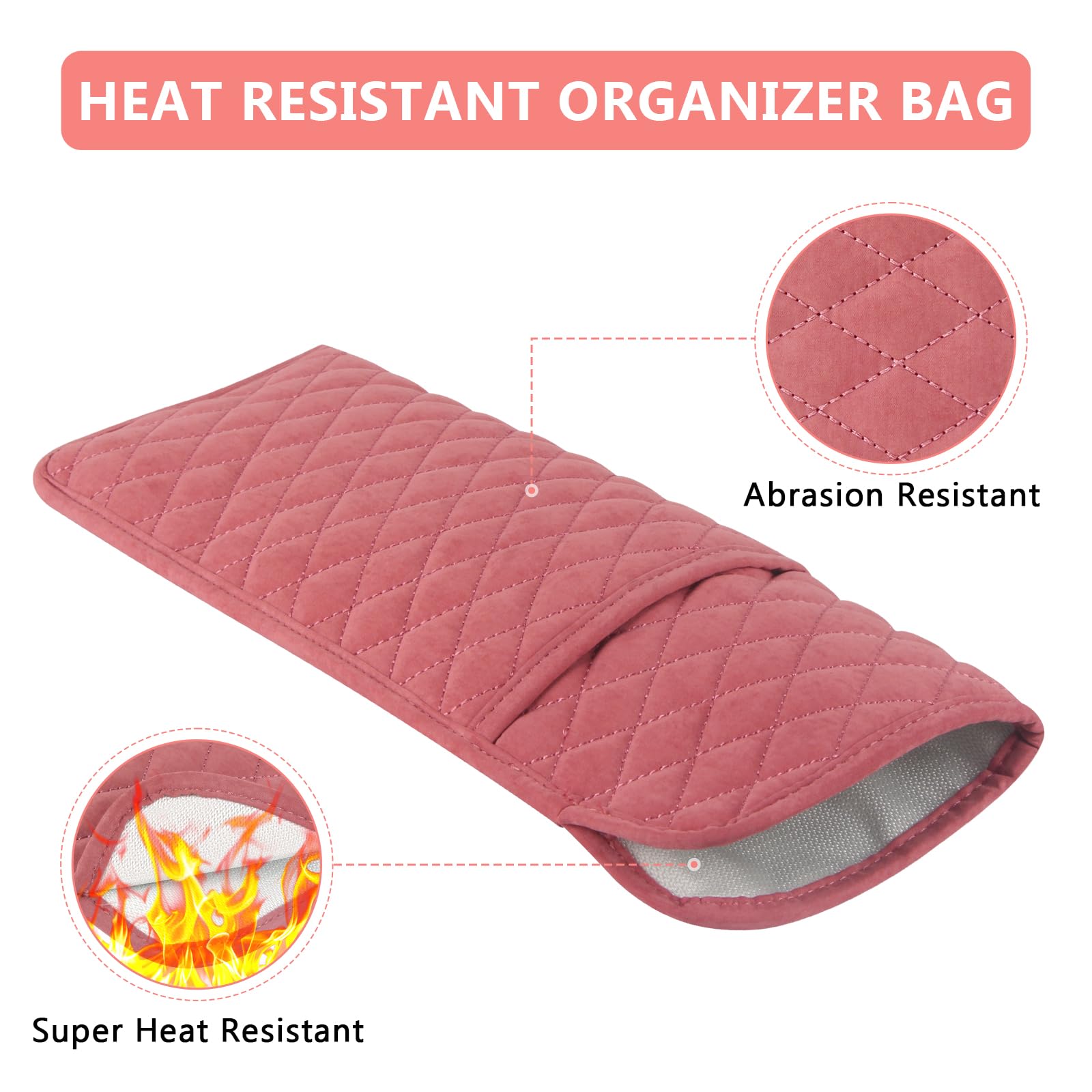 WRORUNER interior resistente al calor, seguro para herramientas calientes tras su uso.