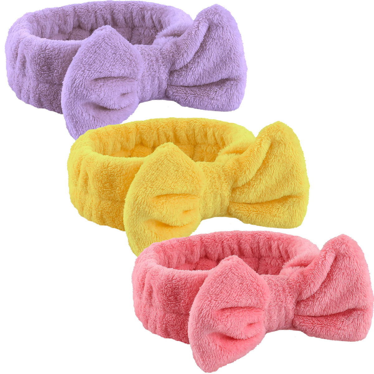 WSYUB diadema spa en tres colores, evita que el cabello se moje al lavarte la cara