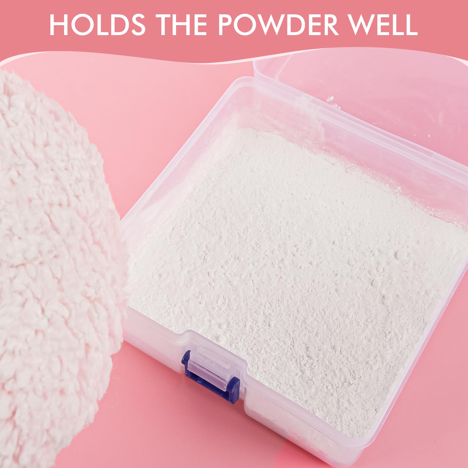 Esponja WSYUB para aplicación precisa de polvo facial o corporal.