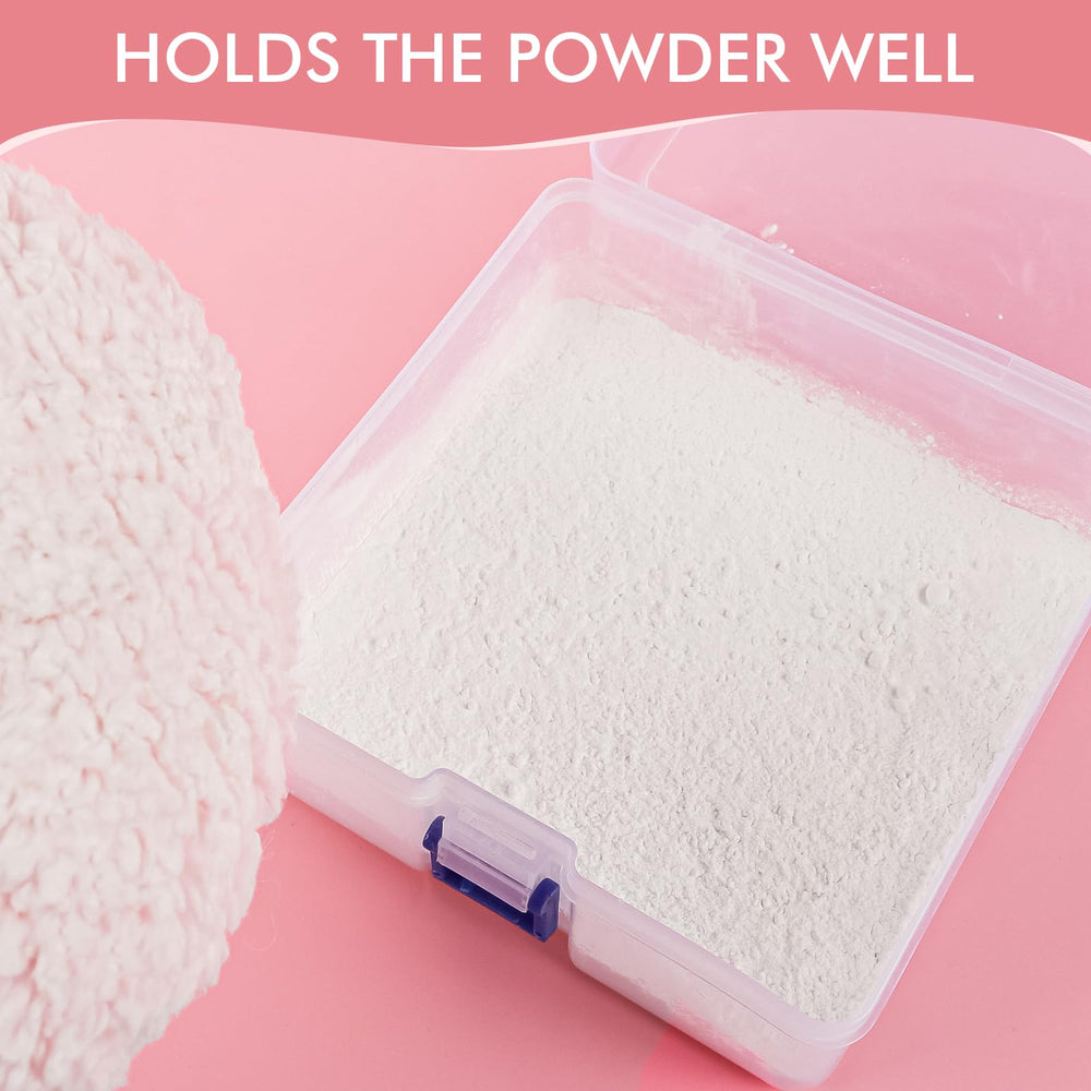 Esponja WSYUB para aplicación precisa de polvo facial o corporal.
