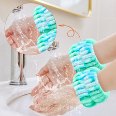 Pulseras Wteehn para lavado facial protegen mangas durante la rutina