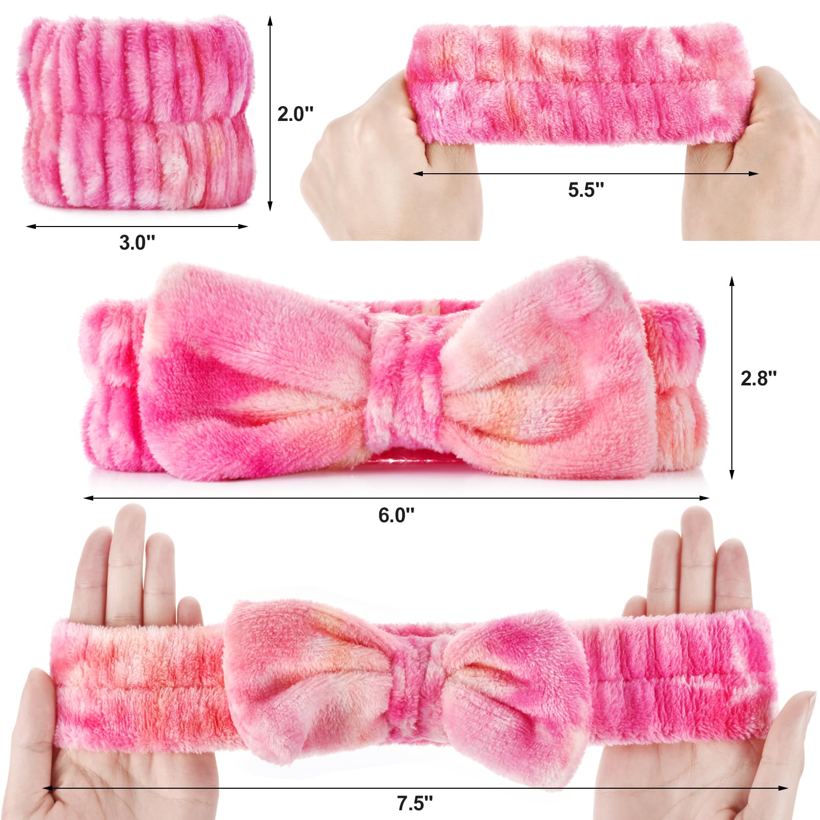 Wteehn diadema con lazo: diseño bonito que acompaña la rutina de cuidado.