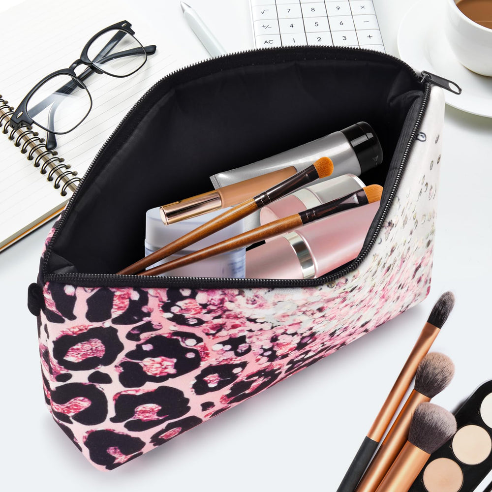 Organizador compacto Wteehn para maquillaje y accesorios, facilita la organización en viajes.