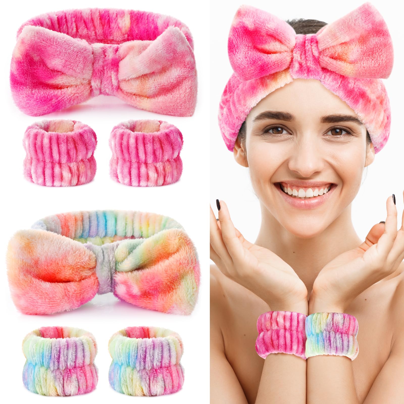 Regalo de belleza Wteehn: diadema y muñequeras perfectos para mujeres.