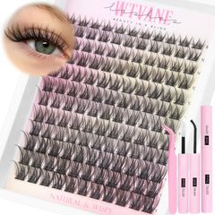 El conjunto de wtvane ofrece grupos de pestañas con efecto natural para un look suave.