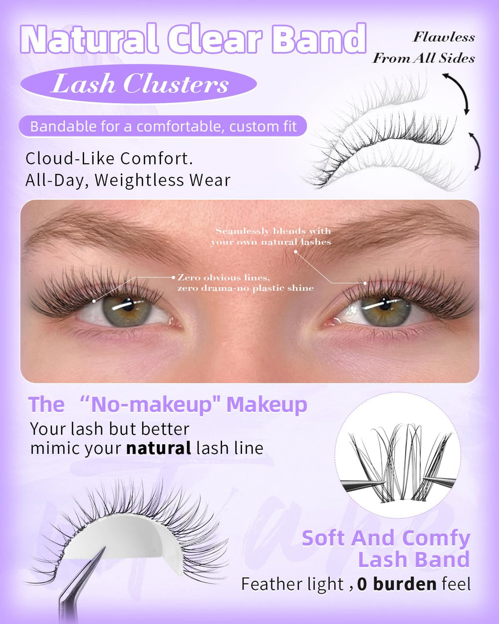 wtvane look natural con capas suaves de clusters