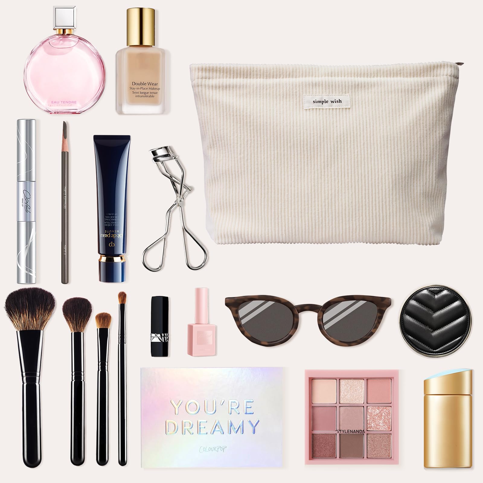 Uso diario y para gimnasio: bolsa de maquillaje Wudygirl compacta.