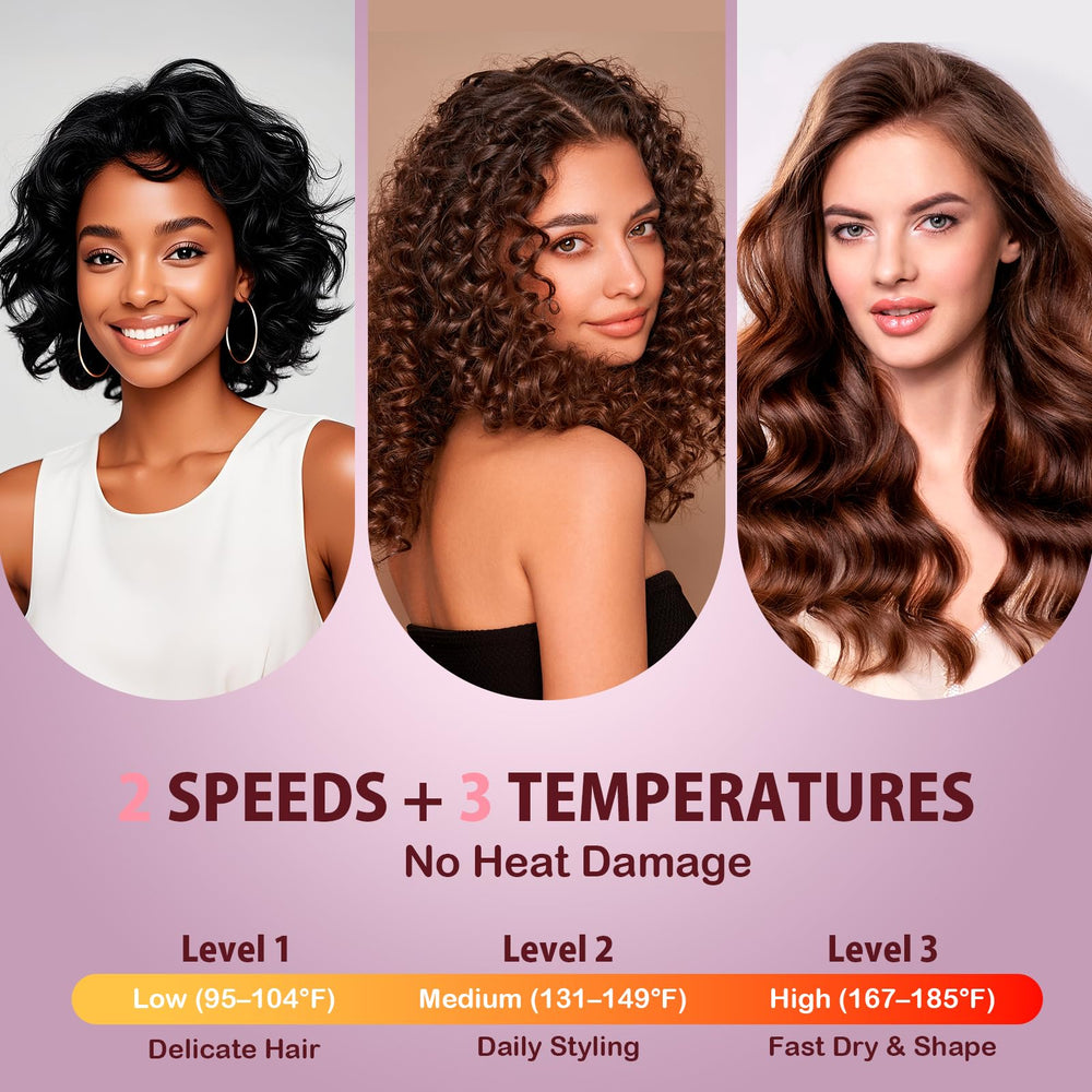 Ajustes de aire y temperatura para peinados personalizados