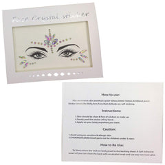 Gemas adhesivas WUIOS para ojos y cara, efecto glam rápido