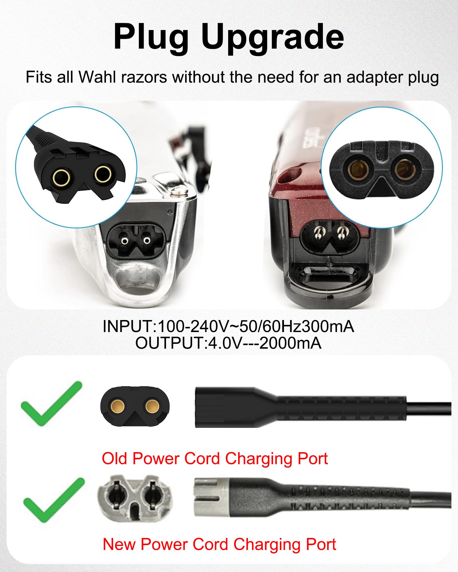 Compatibilidad con modelos Wahl 8148, 8164, 8591 y 8504 para un reemplazo sencillo.