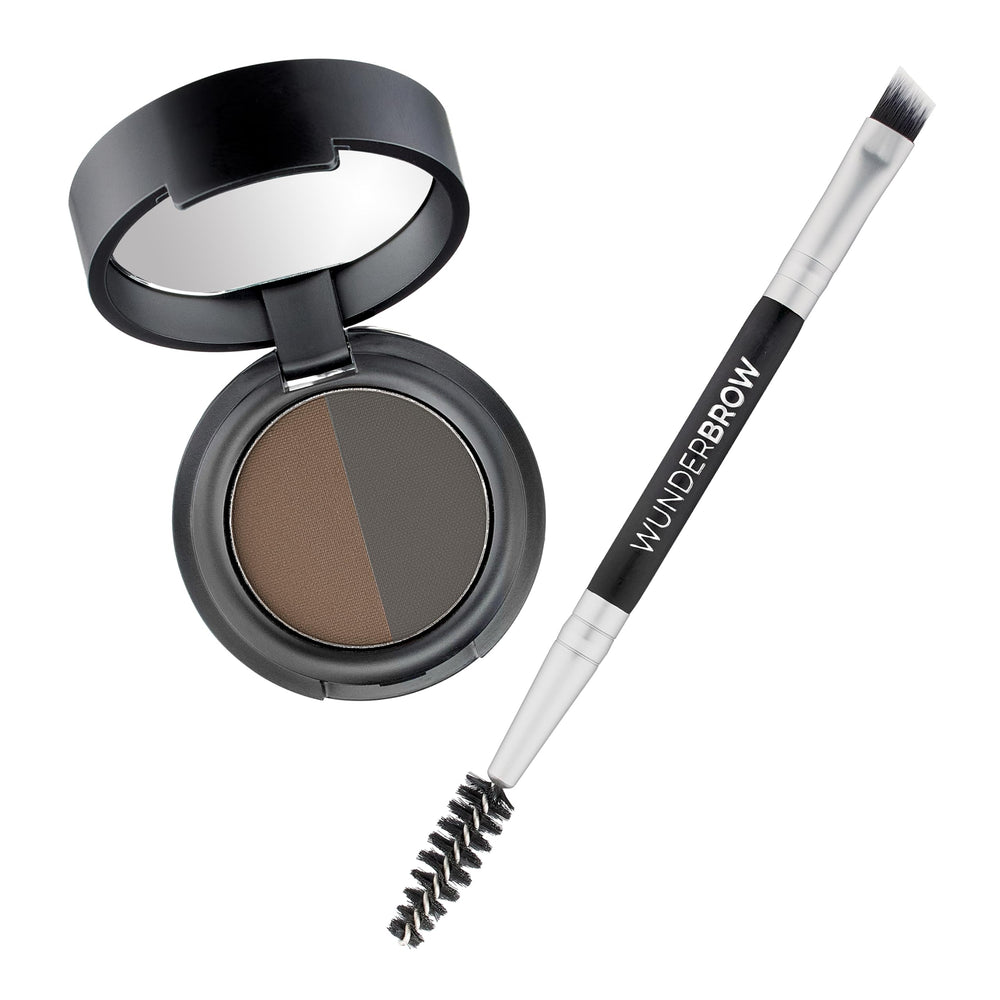 WUNDERBROW dúo polvo para cejas con compacto y acabado natural.