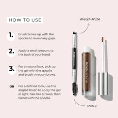 WUNDERBROW tono castaño para cejas naturales y definidas.