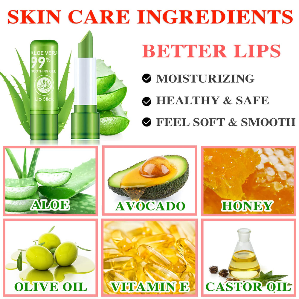 WYBLZPXZ labial aloe vera textura cremosa para uso diario