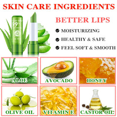 WYBLZPXZ labial aloe vera textura cremosa para uso diario