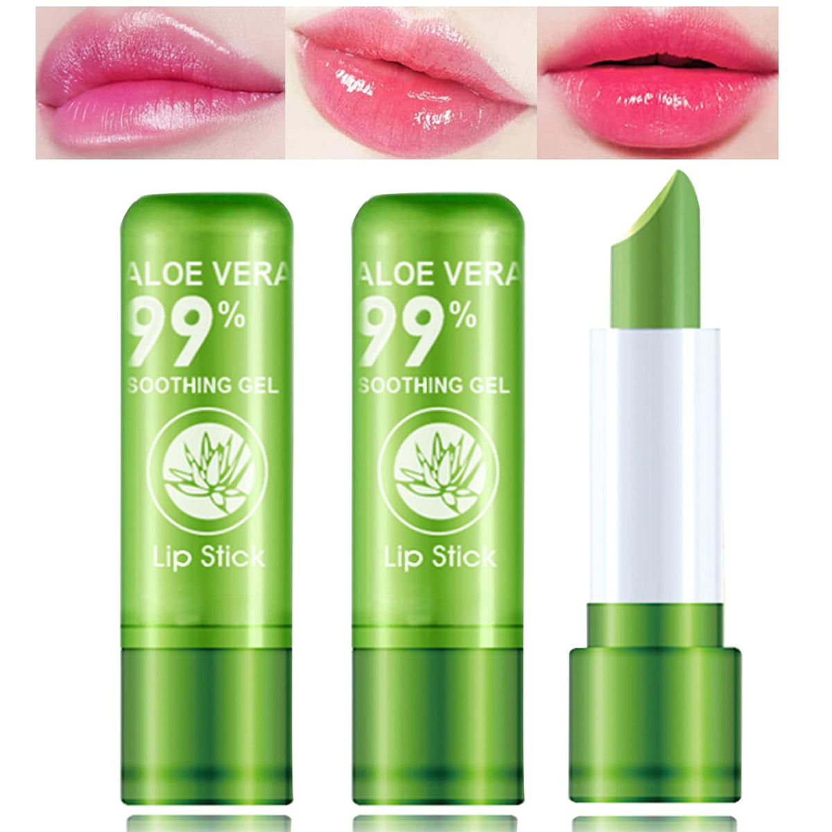 WYBLZPXZ labios aloe vera color cambiante para look dinámico