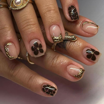 Regalo WYFHDT de uñas flor-leopardo, regalo elegante para mujeres