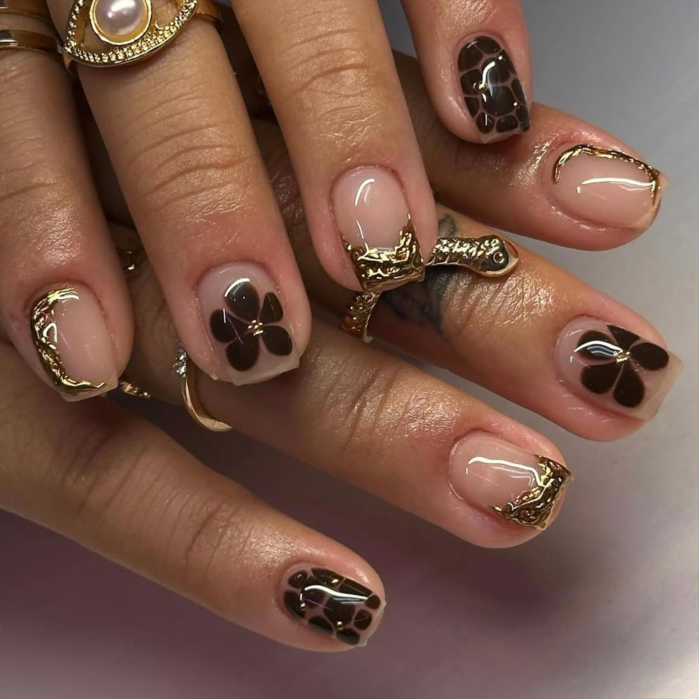 Regalo WYFHDT de uñas flor-leopardo, regalo elegante para mujeres