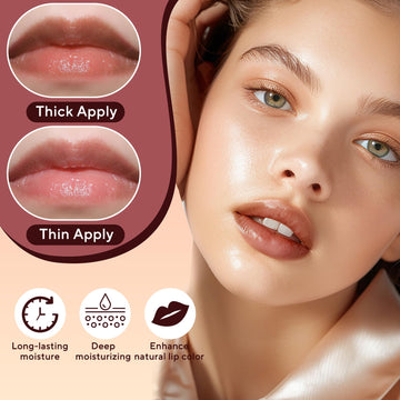 wyihg Honey Lipstick Tinted Lip Balm swatch showing natural color blend.