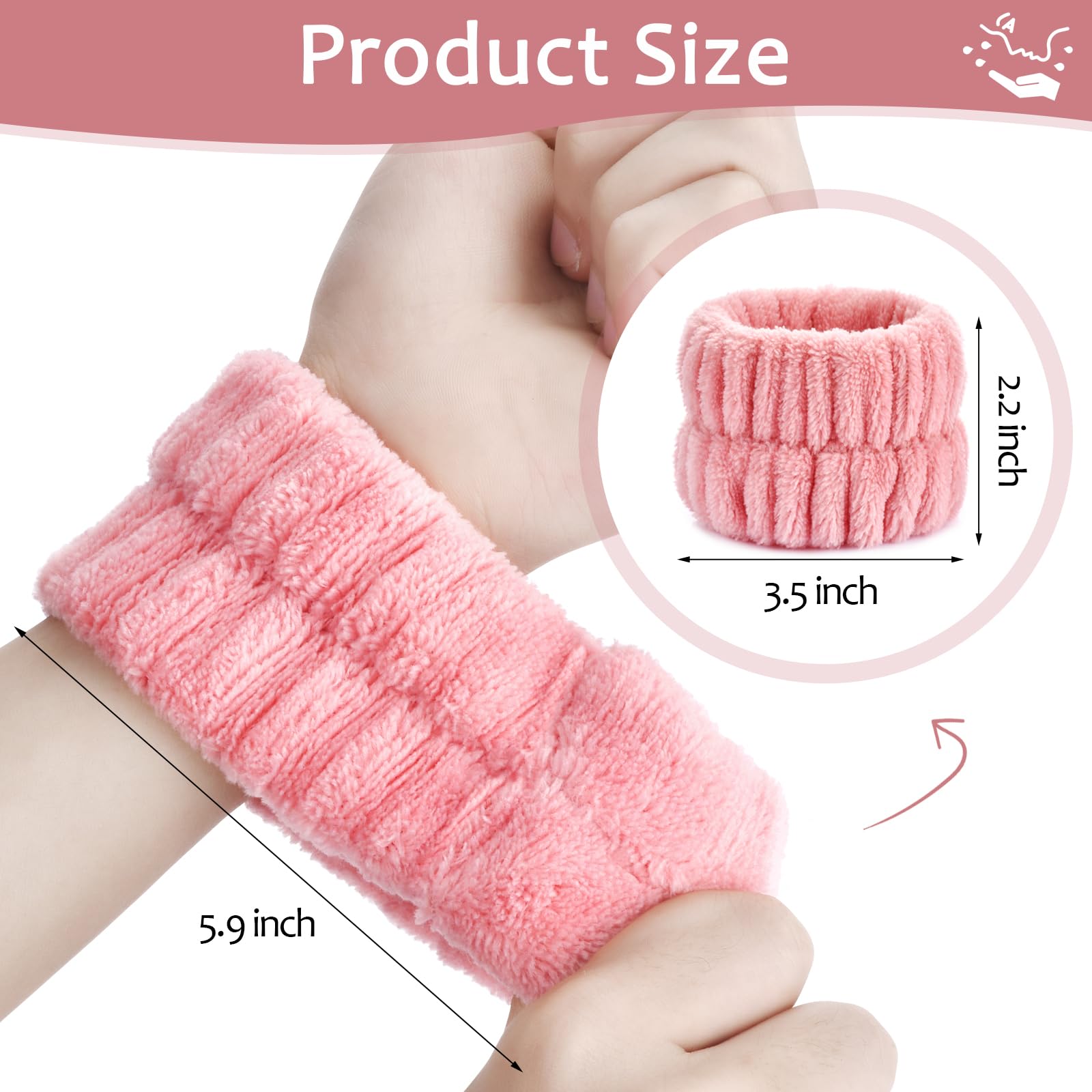 Wykodra protector-munecas para lavado de cara evita salpicaduras