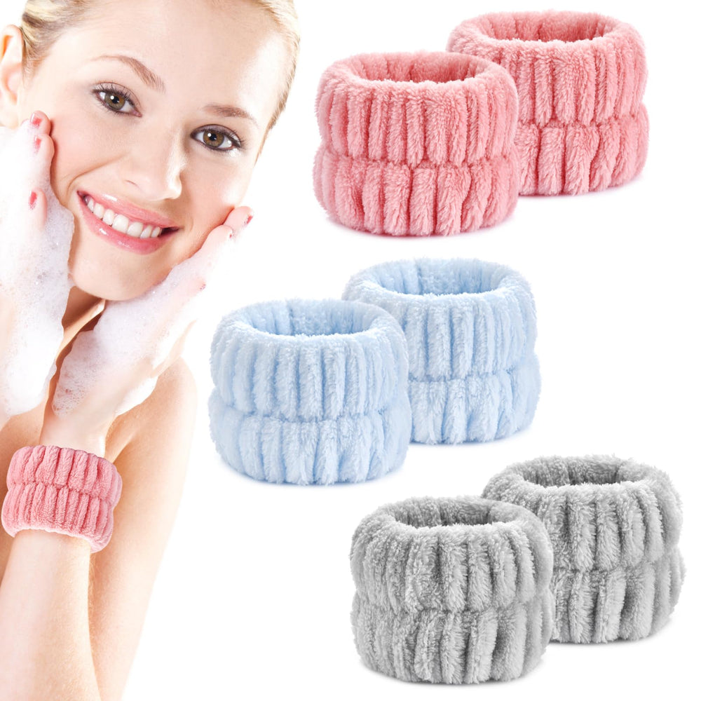 Wykodra pulseras lavadocara, set de 3 pares para evitar derrames
