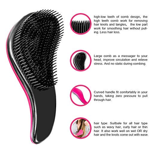 WYNK cepillo desenredante para cabello rizado, ayuda a desenredar sin roturas.