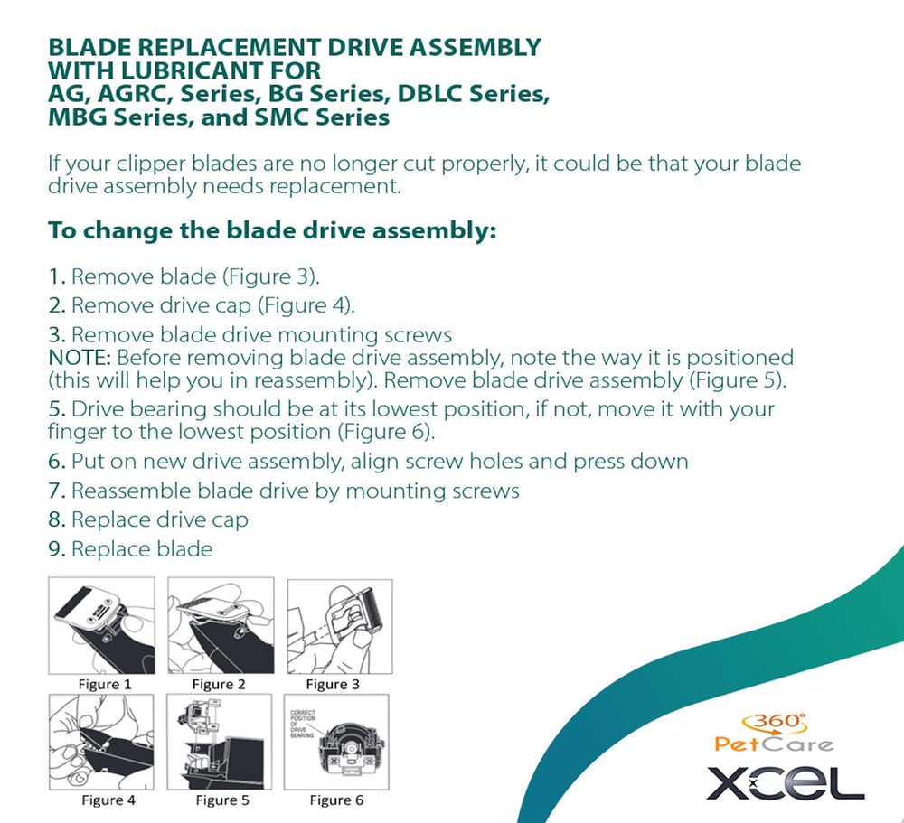 XCEL guía de hoja para recortadoras BG ofrece durabilidad diaria.