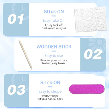 XCREANDO Pack de 24 piezas, manicura lista en casa