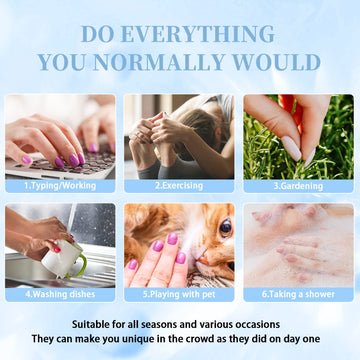 Uñas cortas XCREANDO en azul real, estilo versátil para diario