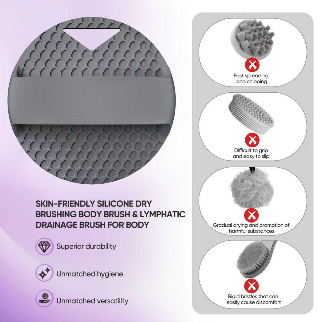 XCRUCC diseño ergonómico con mango para tomarlo firmemente durante la limpieza.