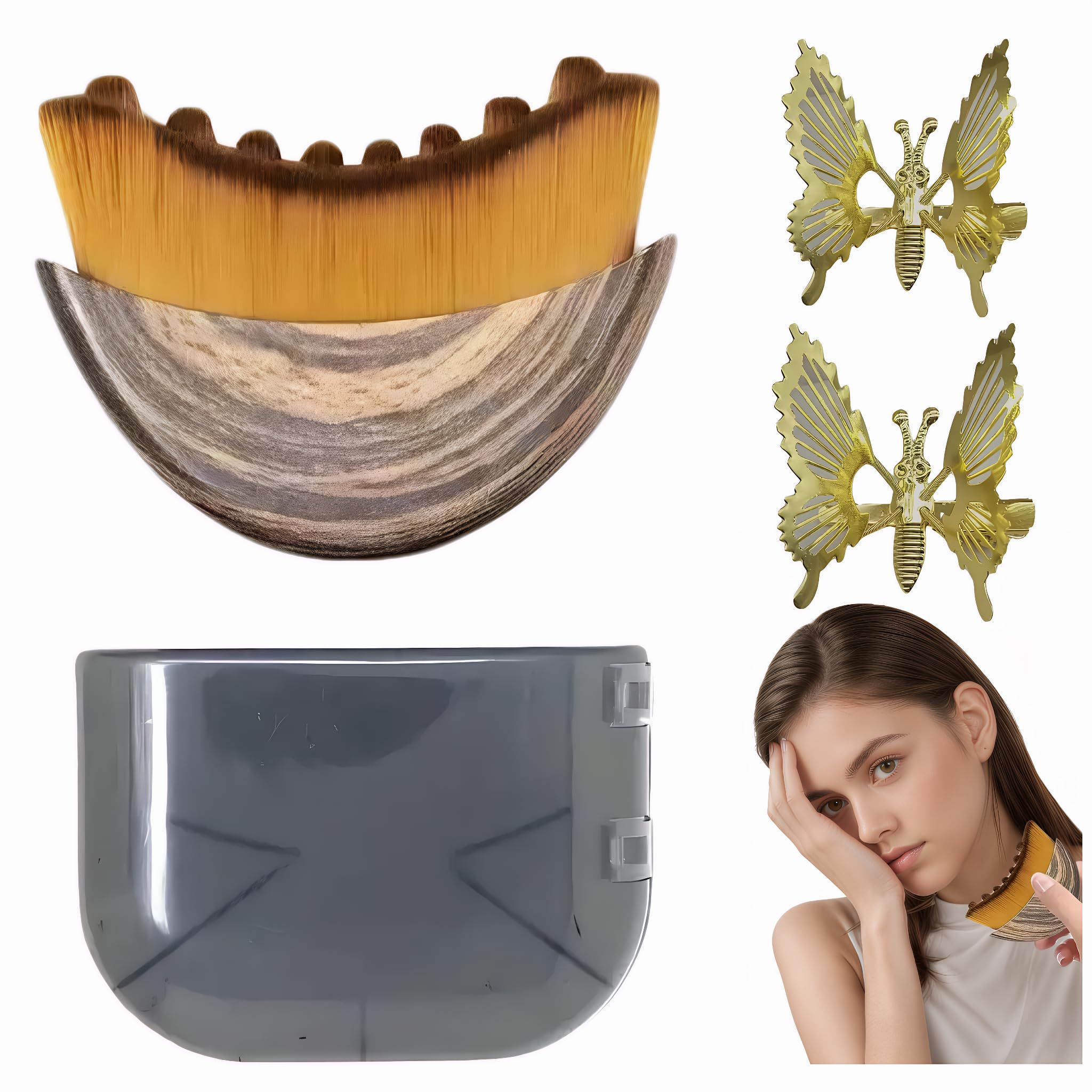Xdkyzrs brocha contorno linfático rostro facilita drenaje suave y relajación facial.
