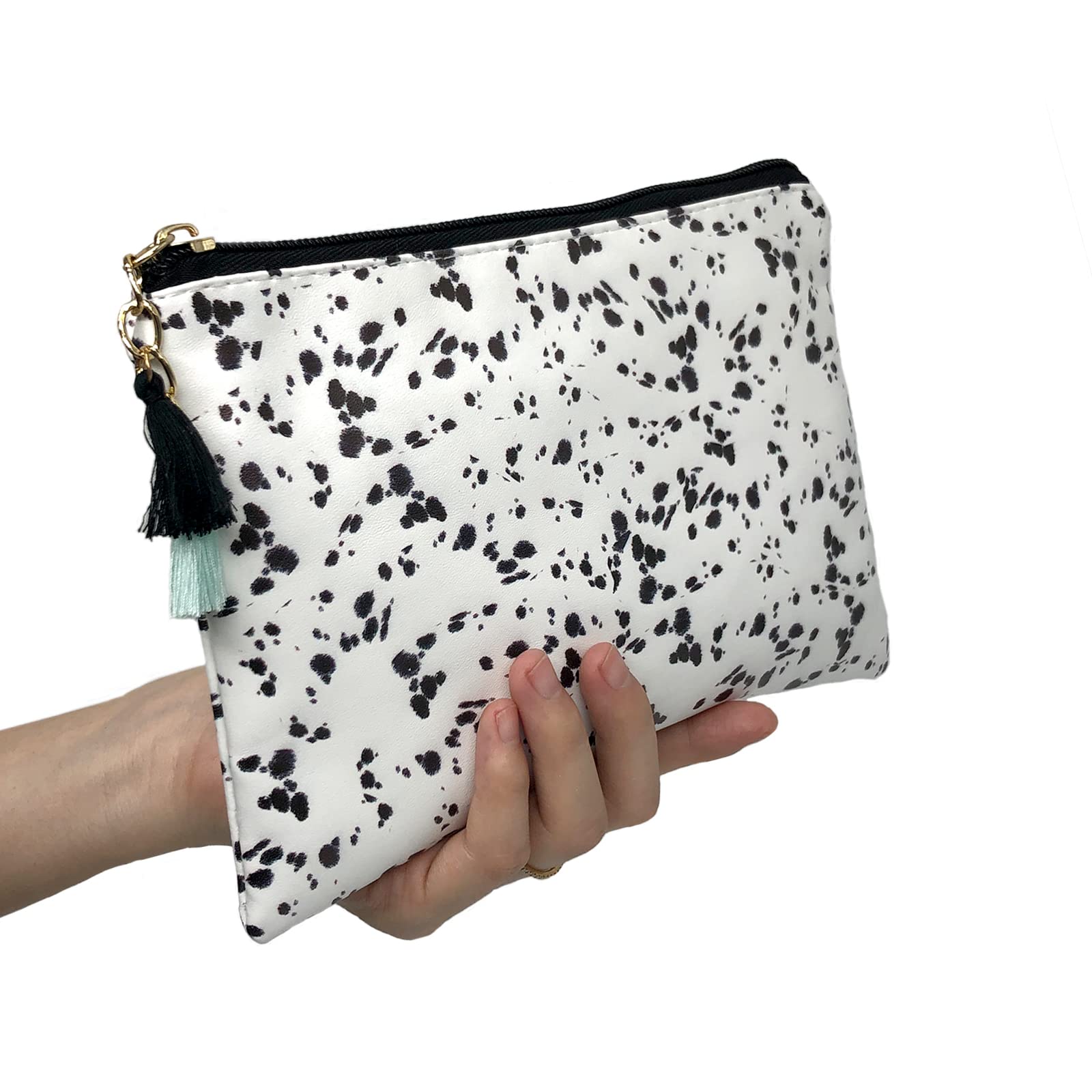 XDMXY bolsa cosméticos de cuero sintético, elegante y duradera para uso diario