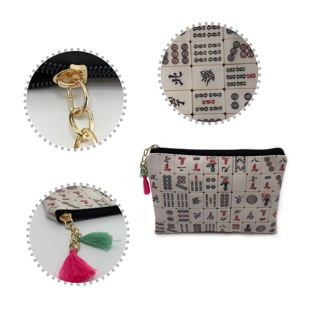 XDMXY bolsa maquillaje portátil con cremallera, mantiene tus productos seguros durante el viaje