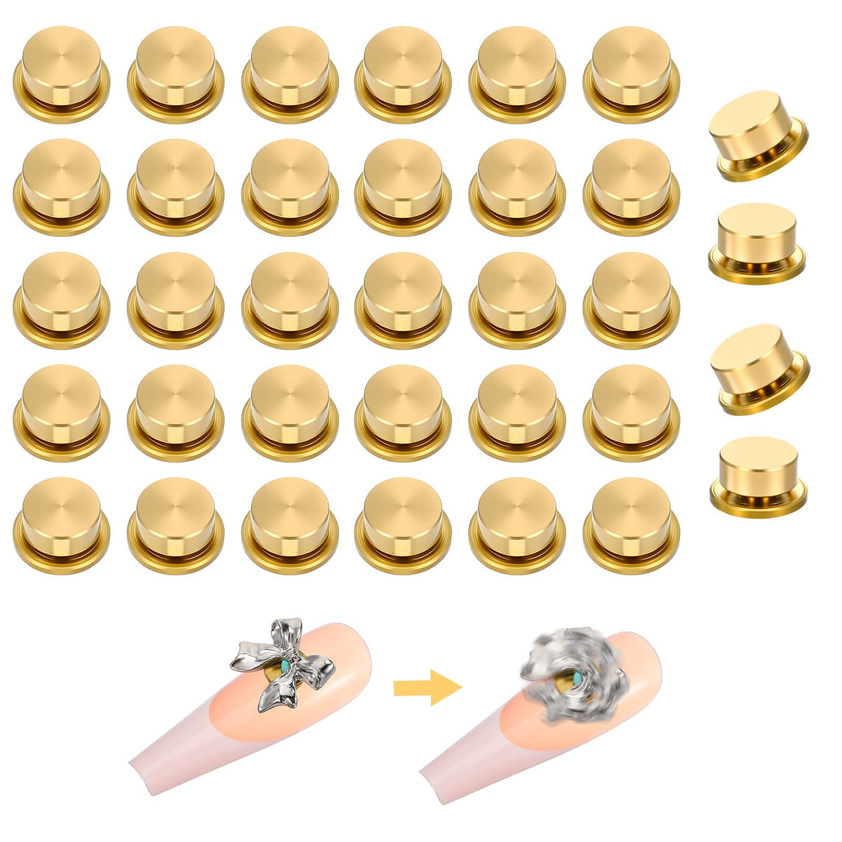 Xelsluthe charms uñas rotativas, añade movimiento dinámico a tus diseños.