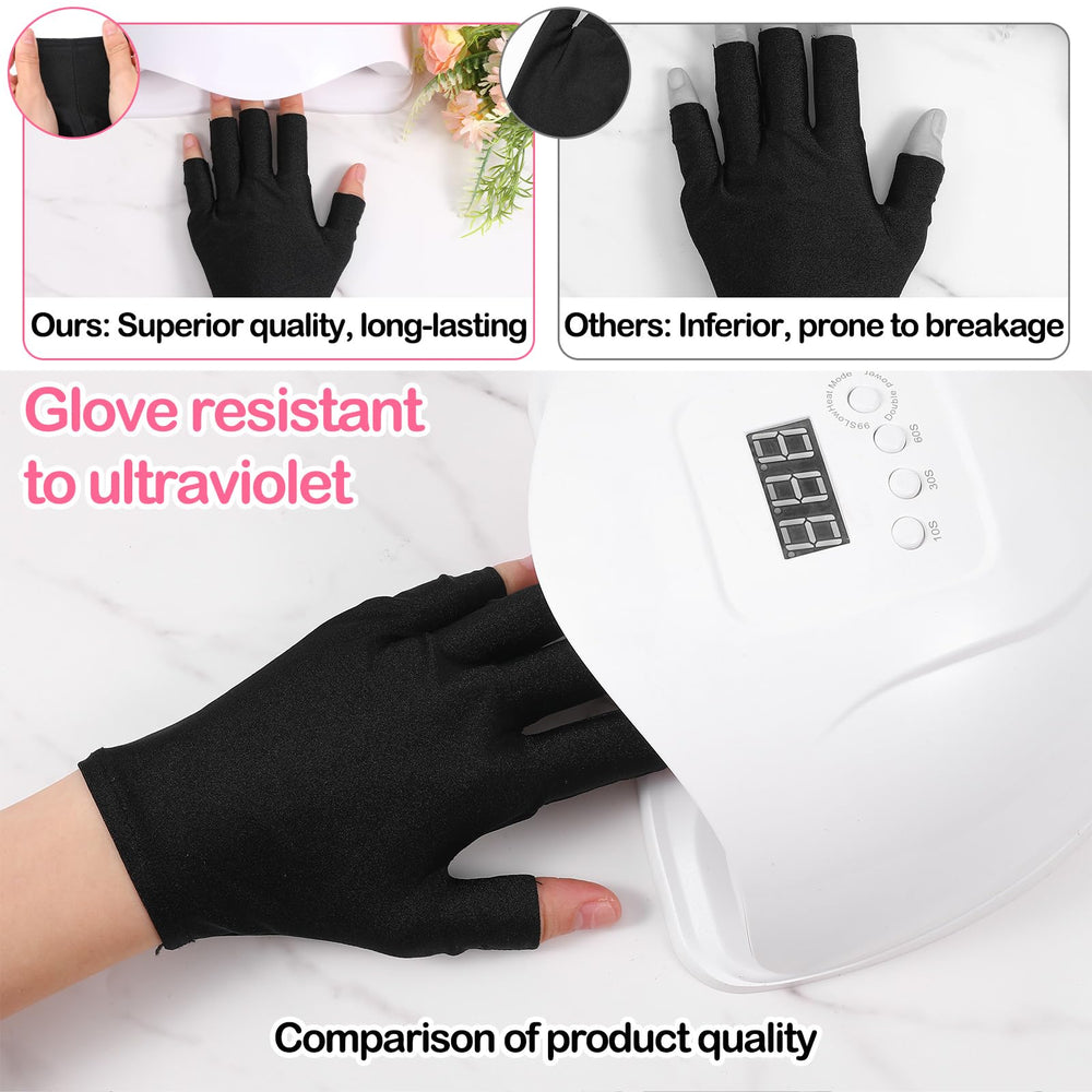 Xelsluthe guantes UV con costuras dobles, durabilidad asegurada